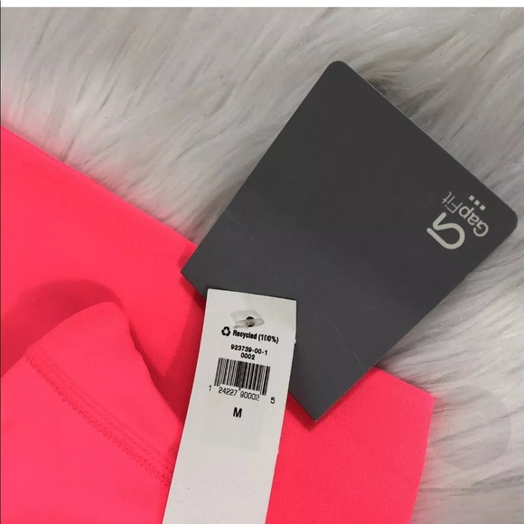 Gap Fit Leggings Neon Pink Cropped Capri Sz M - Picture 5 of 6